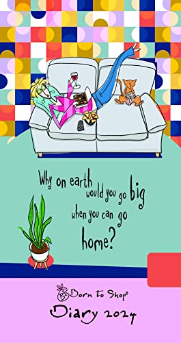 Portico Designs 2024 Born to Shop Slim Diary Week to View