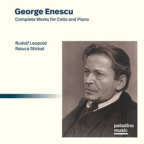 CD cover featuring a portrait of composer George Enescu.