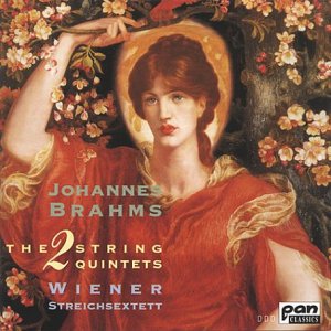 "Woman in red dress surrounded by flowers on a classical music CD cover."