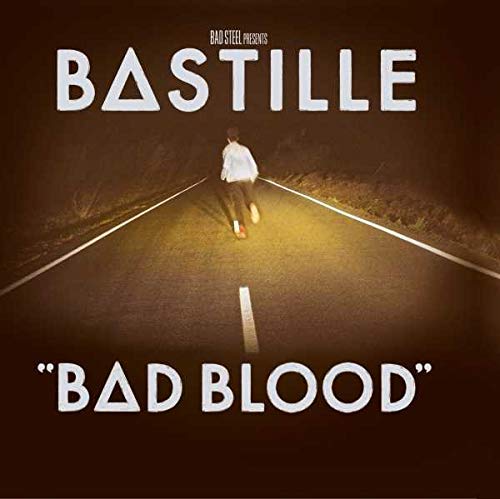 Bastille’s “Bad Blood” album cover: a lone figure on a dark road.