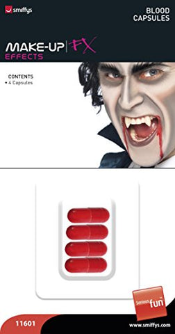 Smiffys Blood Capsules on Display Card - Pack of 4