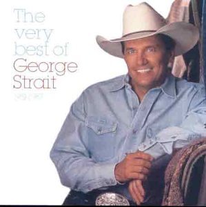 George Strait wearing a cowboy hat and denim shirt on a CD cover.