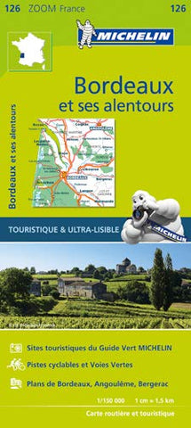 Bordeaux & surrounding areas - Zoom Map 126: Map (Michelin Zoom Maps)