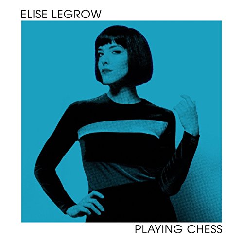 Album cover with a woman in black dress against a blue background.