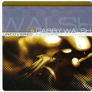 Garry Walsh CD cover with abstract gold pattern and artist's name in white text.