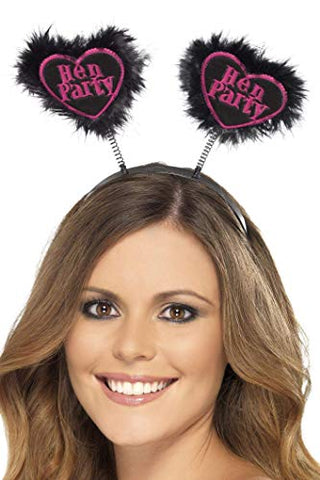 Smiffys Hen Party Love Heart Boppers - Black