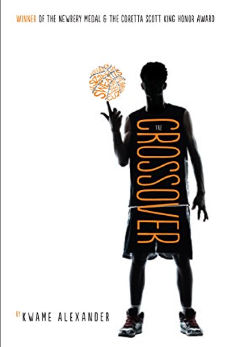 The image depicts a book cover featuring a basketball player in black silhouette.