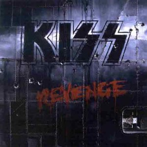 Kiss "Revenge" CD cover: metallic paneling with band logo and title.