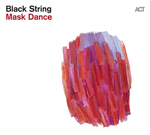 Album cover with abstract red and purple brush strokes on a white background.