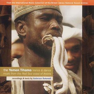 Man holding a snake in mouth on a CD cover with text overlay.
