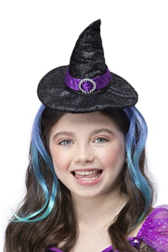 Glitter Witch Headband With Hair
