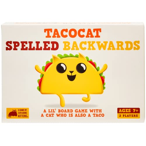 Exploding Kittens LLC Tacocat Spelled Backwards by Exploding Kittens - Card Games for Adults Teens & Kids - Fun Family Games