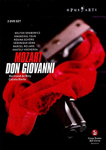 DVD cover for Mozart's "Don Giovanni" featuring a hand holding a dagger.