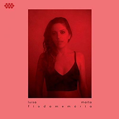 Red-toned album cover with a woman in a black tank top against a red background.