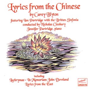 Carey Blyton - Lyrics From The Chinese [CD]