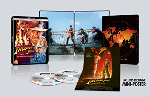 Indiana Jones And The Temple Of Doom - 4k & Blu Ray Steelbook [BLU-RAY]