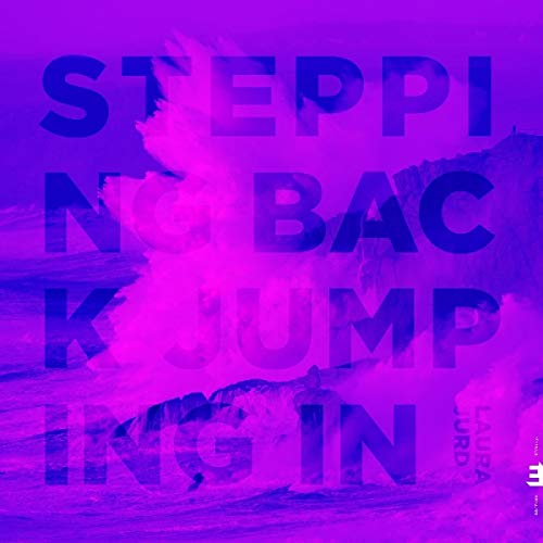 The image is a purple-toned album cover with bold text and a wave graphic.