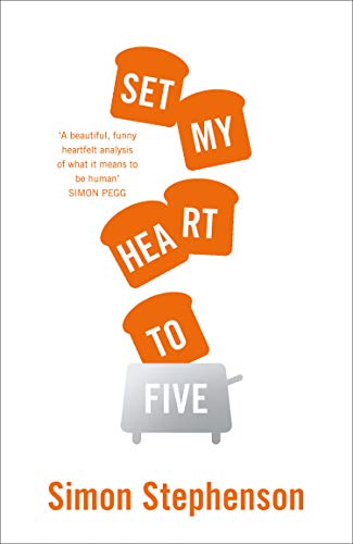 Book cover: four slices of toast with text in a toaster, white background.