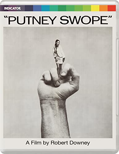 "Blu-ray case cover with black and white image of a hand holding a person."