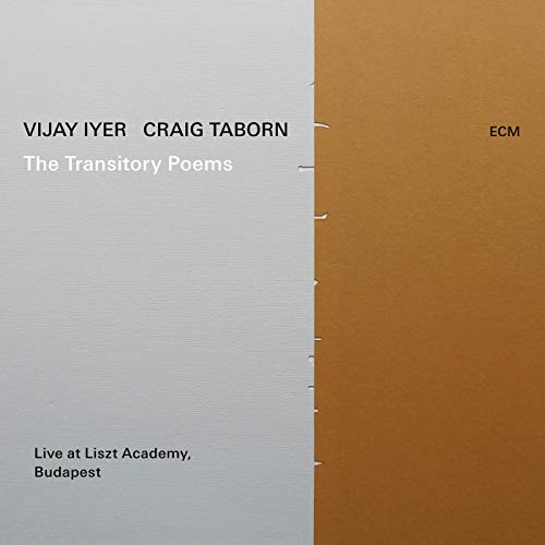 Album cover with gray and brown split design, featuring artist names and title.