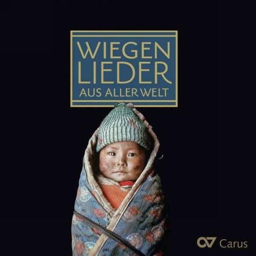 "CD cover featuring a swaddled baby with a blue sign above."
