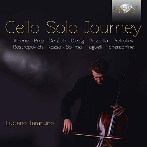 CD cover featuring a man playing cello against a dark background.