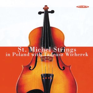 Cello on orange and white background with text overlay, displaying album cover art.