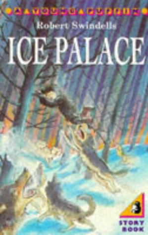 The image depicts a children's book cover featuring wolves in a snowy forest scene.