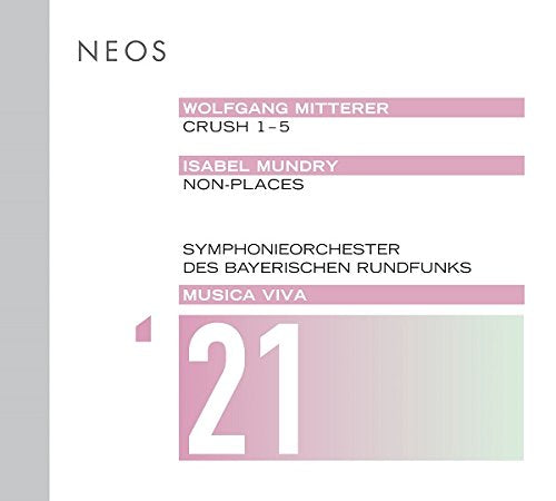 "CD cover with pink and white design, featuring 'NEOS' and 'MUSICA VIVA 21' text."