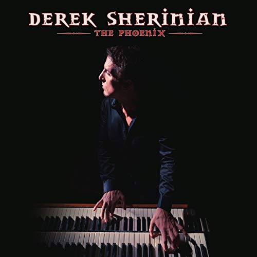 Album cover with a man playing a piano, lit against a dark background.