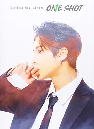 Man in a suit, white background, with text "Seongri Mini Album One Shot".