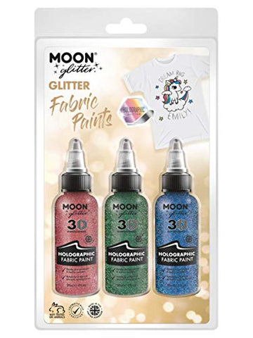 Moon Glitter Holographic Glitter Fabric Paint - Adult Unisex