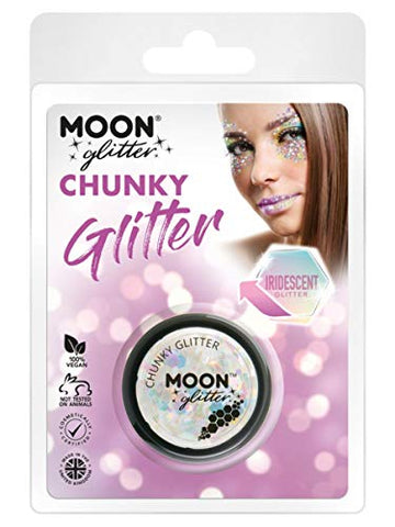 Moon Glitter Iridescent Chunky Glitter White