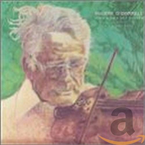 An illustration of Eugene O'Donnell playing the violin against a green background.