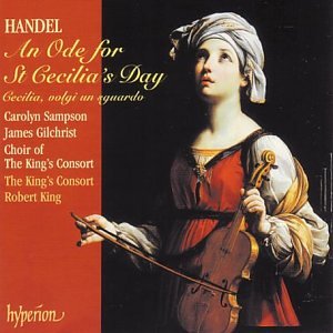 "Album cover featuring a woman with a violin, dressed in red and white attire."