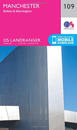 Landranger (109) Manchester, Bolton & Warrington (OS Landranger Map)