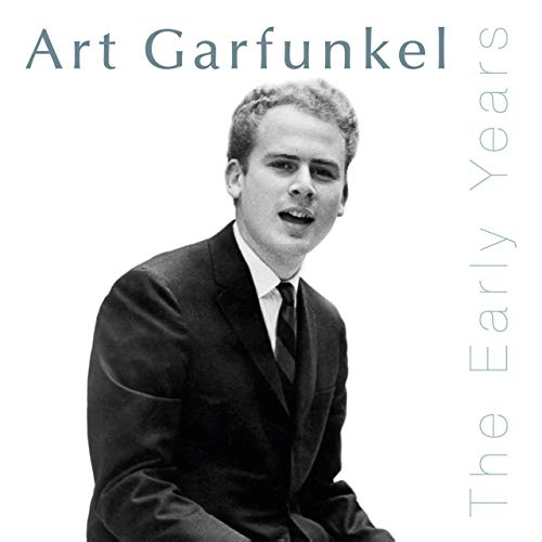 "Album cover with black and white photo of Art Garfunkel, text 'Art Garfunkel The Early Years'."