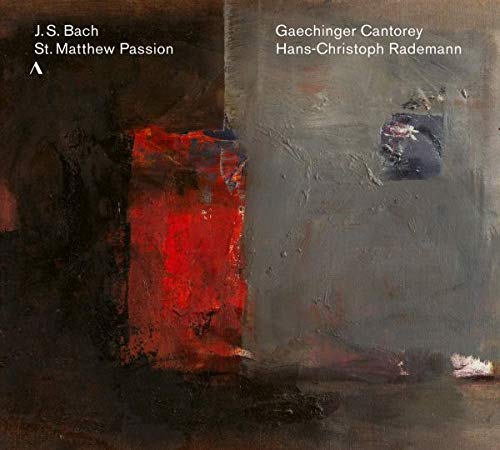 A CD cover featuring an abstract painting with red and gray tones.