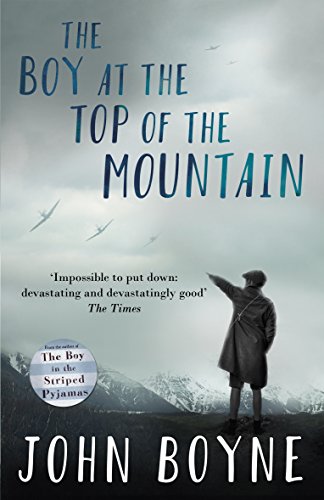 "The Boy at the Top of the Mountain" book cover with a boy on a mountain.