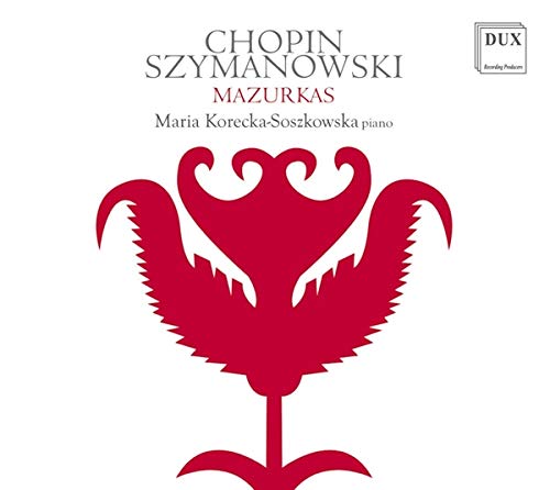 A white CD cover featuring a red stylized bird design and musical information.