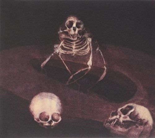 A CD cover featuring a skeleton and two skulls in a dark, purple-toned setting.