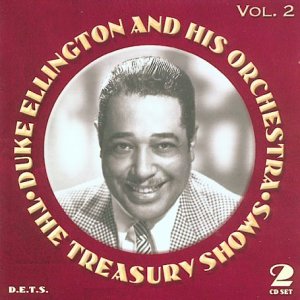 Red album cover with black-and-white Duke Ellington portrait and gold text.