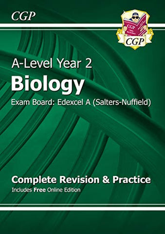 A-Level Biology: Edexcel A Year 2 Complete Revision & Practice with Online Edition: perfect for catch-up and exams in 2022 and 2023 (CGP A-Level Biology)