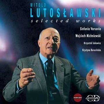 CD cover featuring a man in a suit conducting, with text overlay.