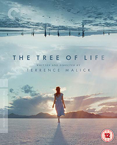 "The Tree of Life" Blu-ray cover featuring a woman in a dress on a dry lake bed.