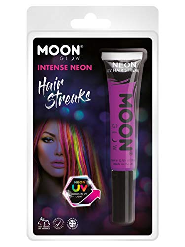 Moon Glow Intense Neon UV Hair Streaks Purple