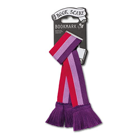 Book Scarf Bookmark - Pink & Purple