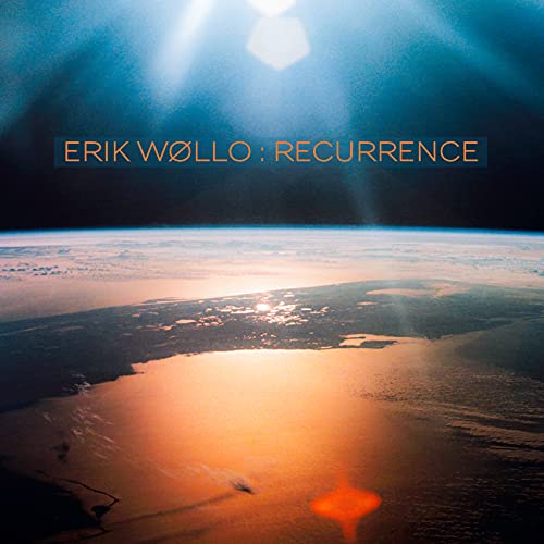 CD cover for Erik Wollo’s “Recurrence” featuring Earth from space.