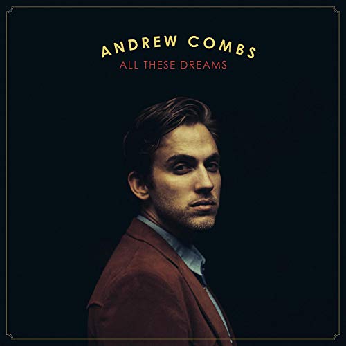 "Album cover with a man in a red jacket against a black background."