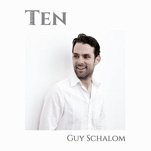 Man in white shirt smiles against a white background, with text "Guy Schalom" and "Ten".